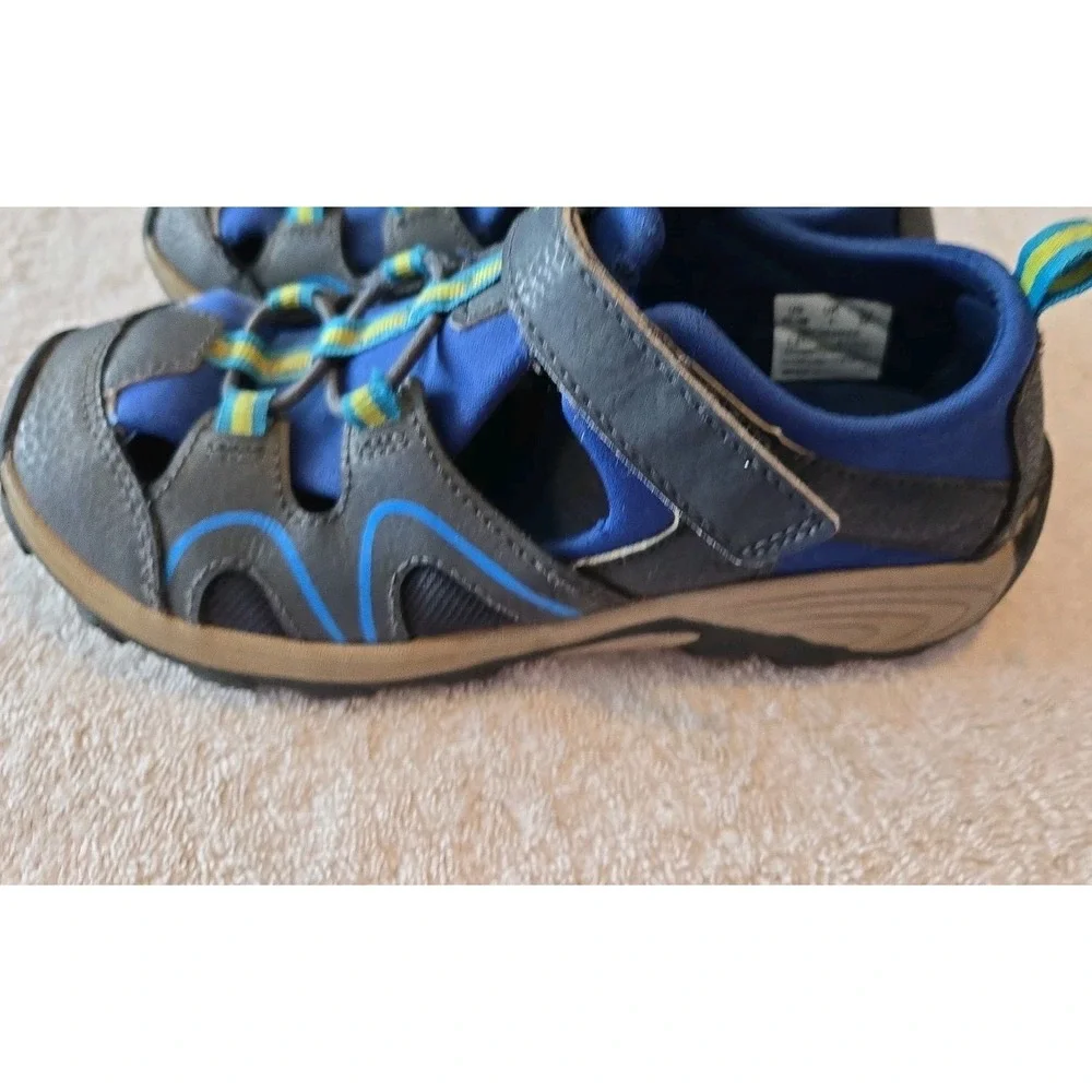 Merrell Hydro Rapid Sport Sandals Black Blue Youth Boys Size 2.0M